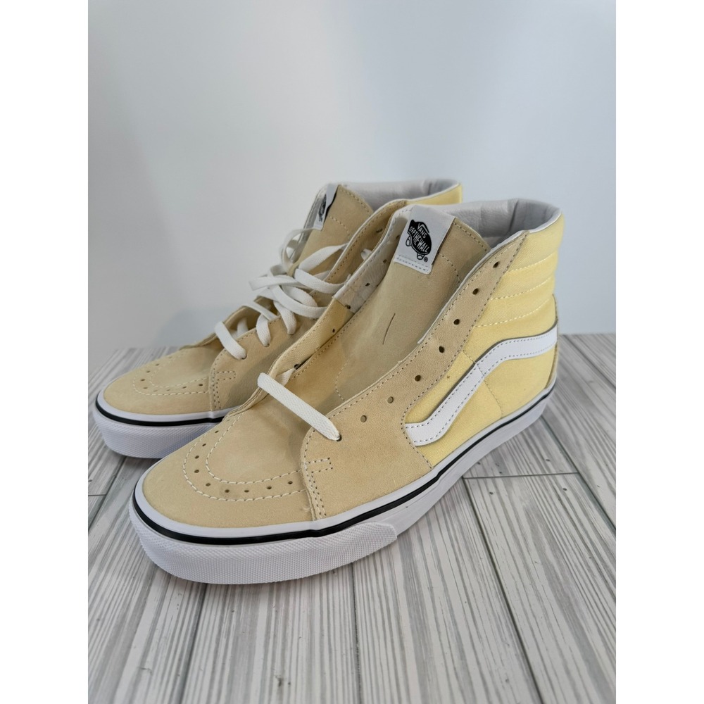 Vans Sk8 Hi Vanilla Custard True White High‎ Top Lace Up Sneakers Women US 11